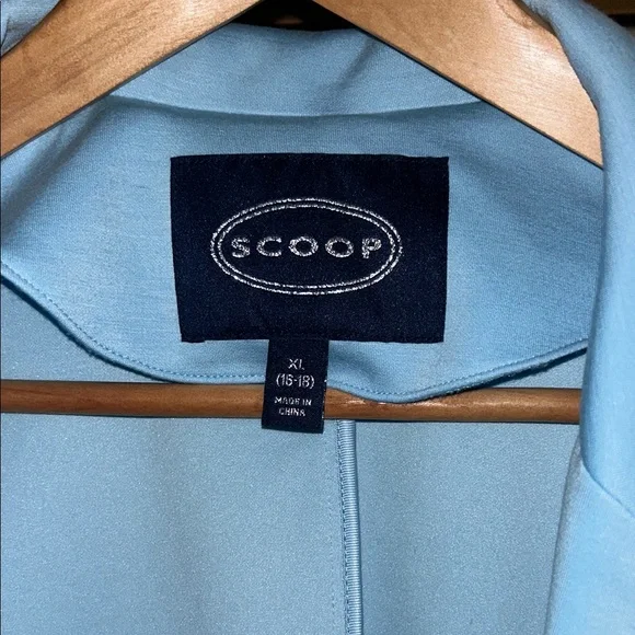 Scoop NYC Sky Blue Women's Blazer - Picture 2 of 6